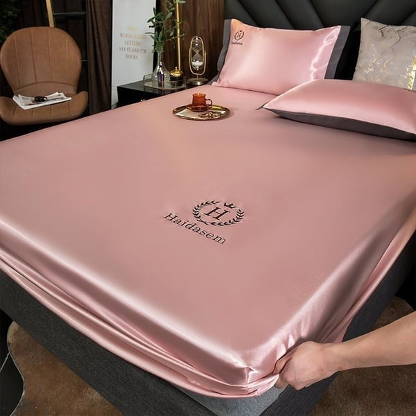 Sábana ajustable de seda helada 🎁Promoción de verano: funda de almohada gratis🎁