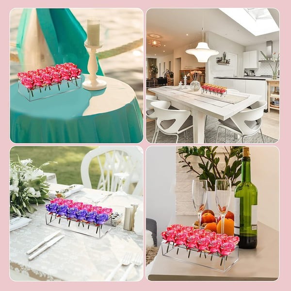 💓Decoración de fiesta de lujo - Florero de acrÃlico transparente
