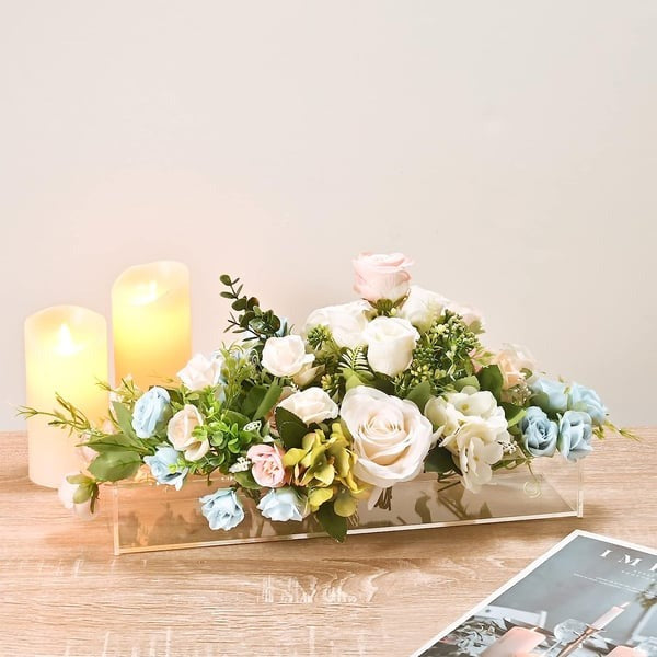 💓Decoración de fiesta de lujo - Florero de acrÃlico transparente