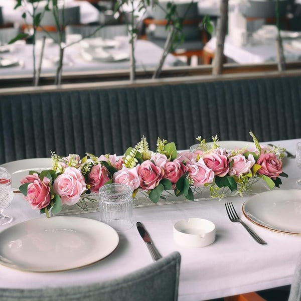 💓Decoración de fiesta de lujo - Florero de acrÃlico transparente
