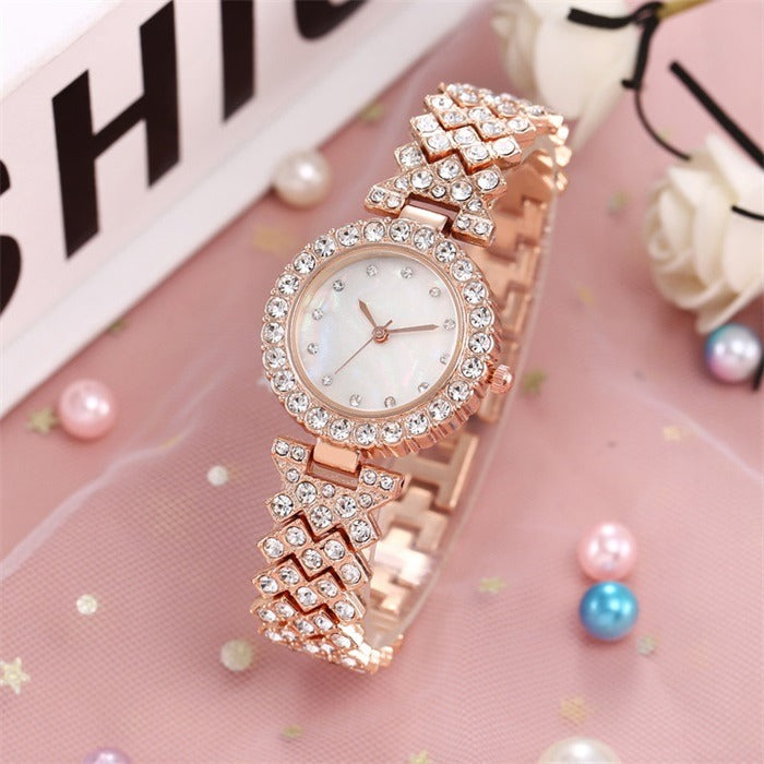 RELOJ ELEGANTE Y BRILLANTE DE LUJO PARA DAMAS