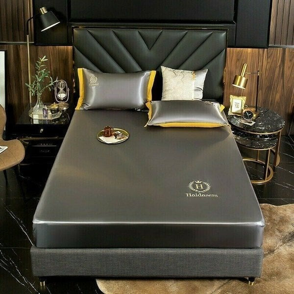 Sábana ajustable de seda helada 🎁Promoción de verano: funda de almohada gratis🎁