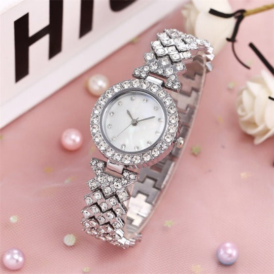 RELOJ ELEGANTE Y BRILLANTE DE LUJO PARA DAMAS
