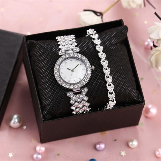 RELOJ ELEGANTE Y BRILLANTE DE LUJO PARA DAMAS