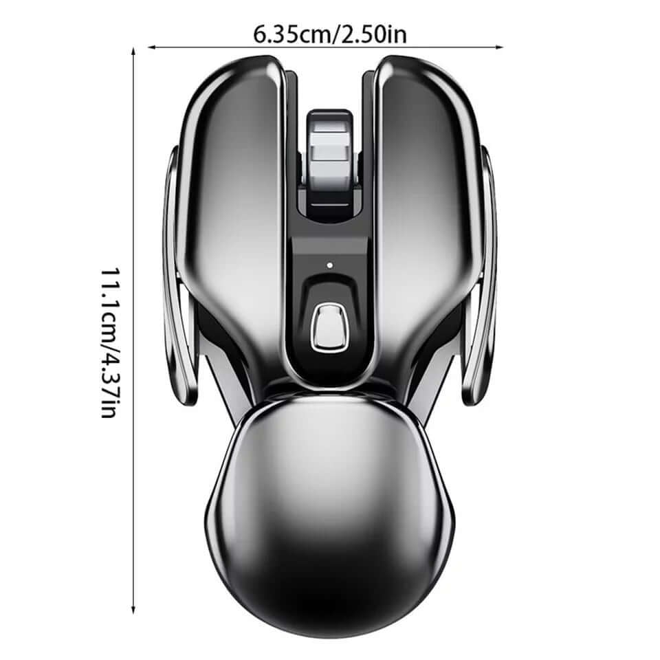 RATÓN METÁLICO INALÁMBRICO ERGONÓMICO