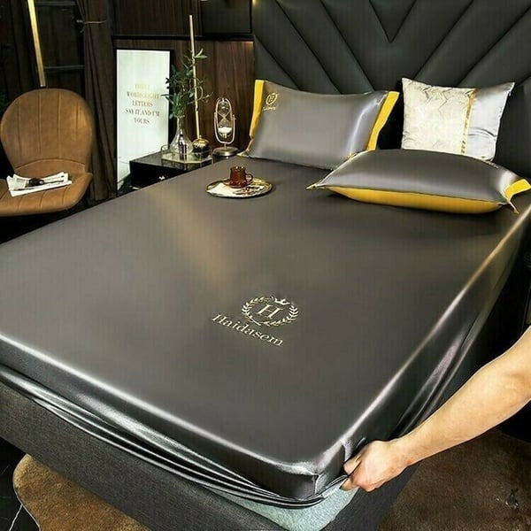 Sábana ajustable de seda helada 🎁Promoción de verano: funda de almohada gratis🎁