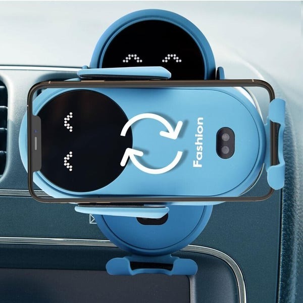 Soporte para teléfono con cargador inalámbrico para automóvil inteligente