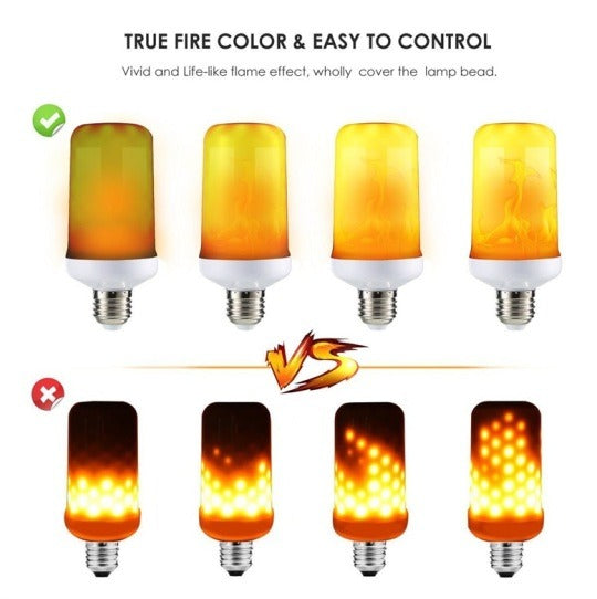 Luz LED con efecto de llama - Con efecto de detección de gravedad