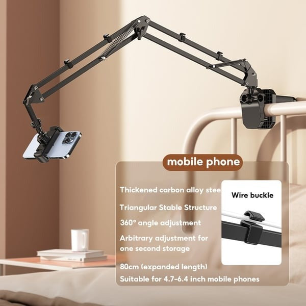 Soporte retráctil para tableta y teléfono oculto junto a la cama (compre 2 envío gratis)