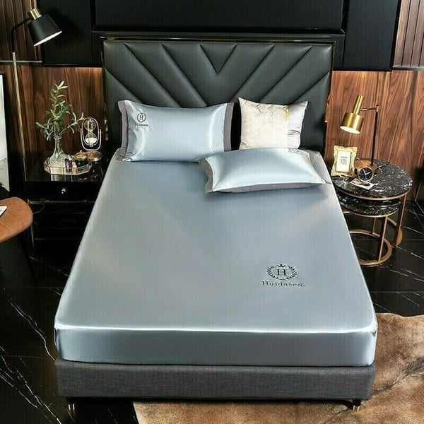 Sábana ajustable de seda helada 🎁Promoción de verano: funda de almohada gratis🎁