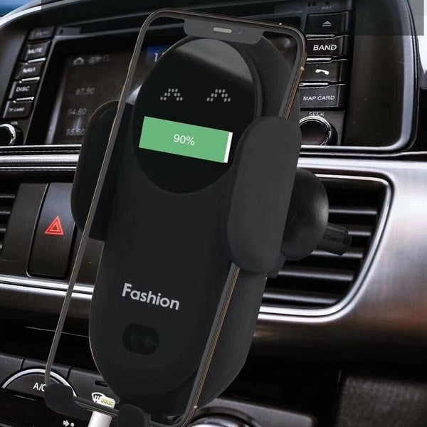 Soporte para teléfono con cargador inalámbrico para automóvil inteligente