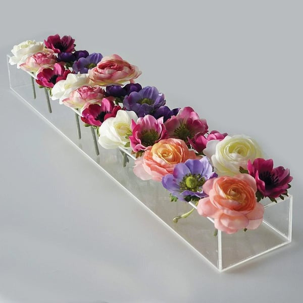 💓Decoración de fiesta de lujo - Florero de acrÃlico transparente