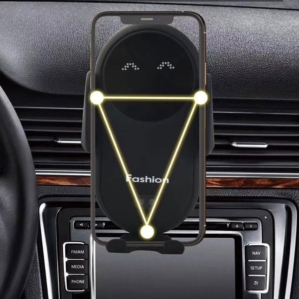 Soporte para teléfono con cargador inalámbrico para automóvil inteligente