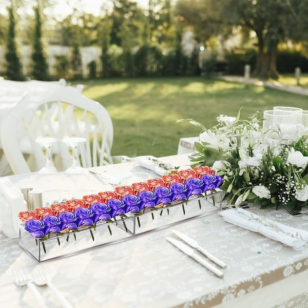 💓Decoración de fiesta de lujo - Florero de acrÃlico transparente