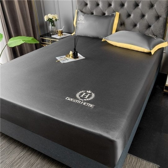 Sábana ajustable de seda helada 🎁Promoción de verano: funda de almohada gratis🎁