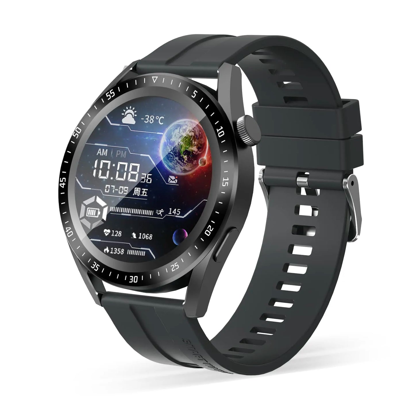 Monitorización de frecuencia cardíaca/glucemia Reloj Bluetooth
