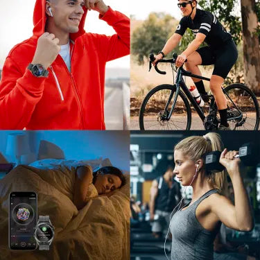 Monitorización de frecuencia cardíaca/glucemia Reloj Bluetooth