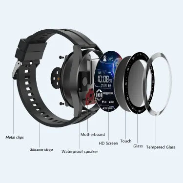 Monitorización de frecuencia cardíaca/glucemia Reloj Bluetooth