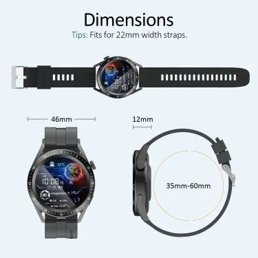 Monitorización de frecuencia cardíaca/glucemia Reloj Bluetooth