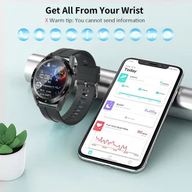 Monitorización de frecuencia cardíaca/glucemia Reloj Bluetooth