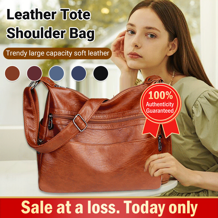 Moderno bolso bandolera de piel suave y gran capacidad