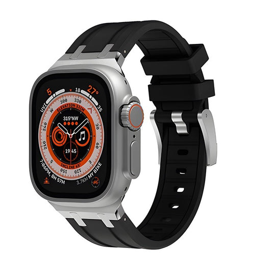 NUEVA CORREA DE SILICONA CON CABEZA METÁLICA PARA APPLE WATCH