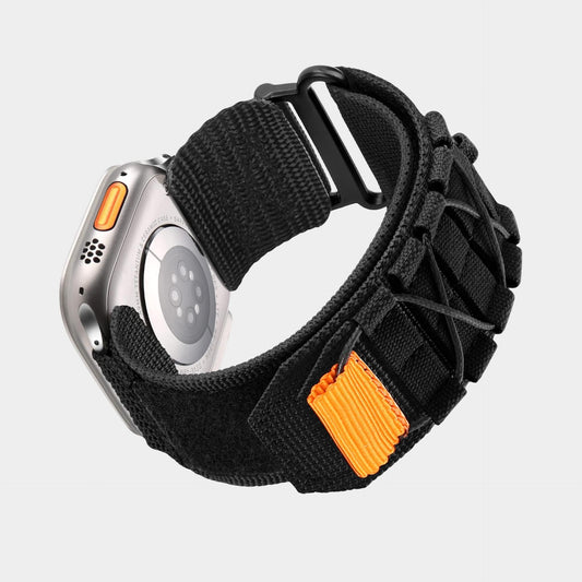 Correa De Velcro Con Lazo De Lona De Nylon Para Apple Watch