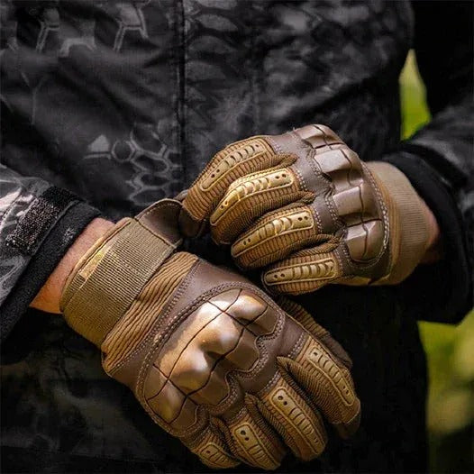 GUANTES TÁCTICOS PROTECTORES INDESTRUCTIBLES CON DEDOS COMPLETOS