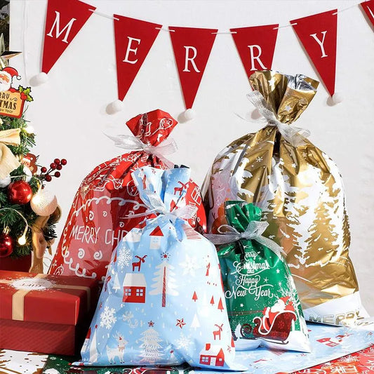 Venta caliente de Navidad🔥-Bolsas de regalo con cordones