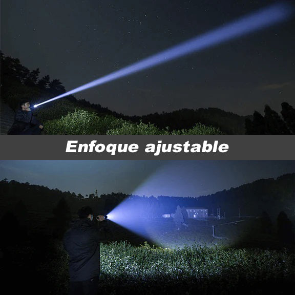 Potente linterna LED XHP50 a prueba de agua